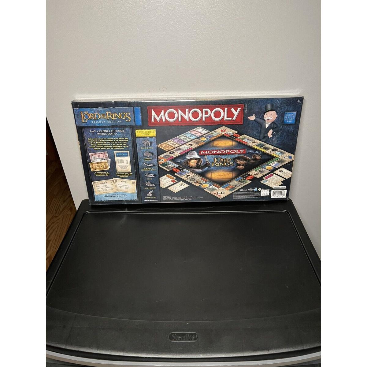 Lord OF The Rings Trilogy Edition Monopoly 2012 Rare