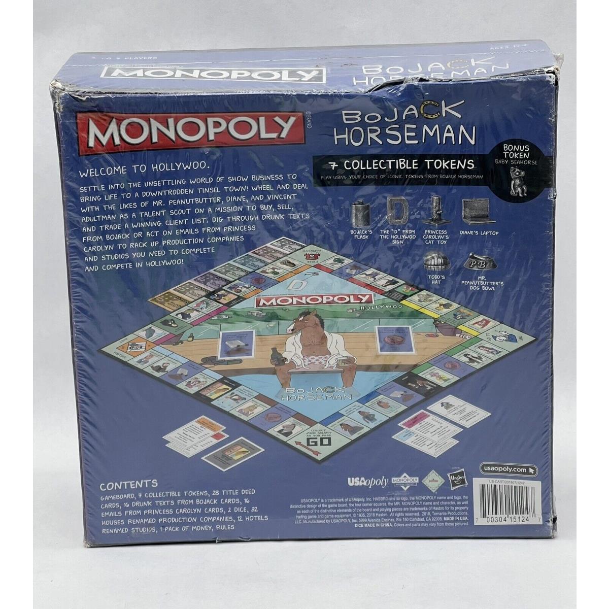 Bojack Horseman Ed. Monopoly Board Game Rare Box Gamestop Exclusive