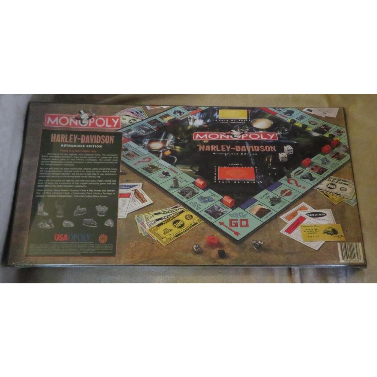 Harley-davidson Authorized Edition of Monopoly Board Game S