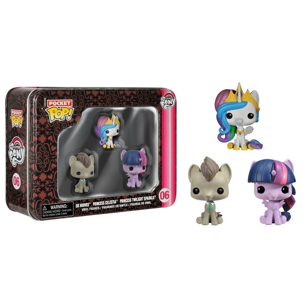 Funko Mlp 3 Pack Tin-hooves Celestia Twis Packl Multipack