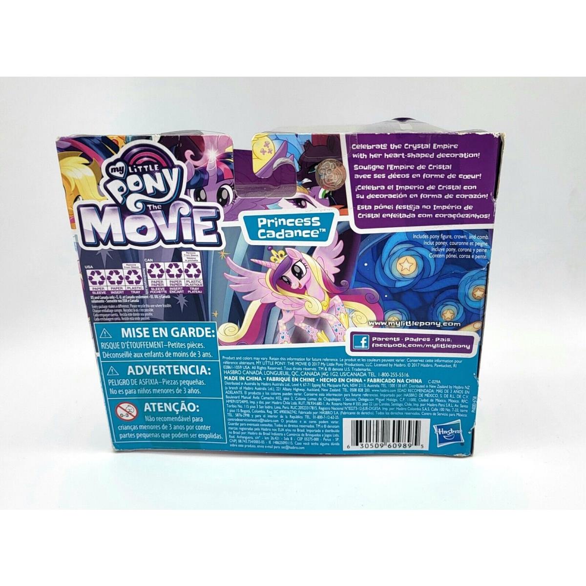 My Little Pony Princess Cadance Glitter Celebration Hair Set Pack Movie Figure