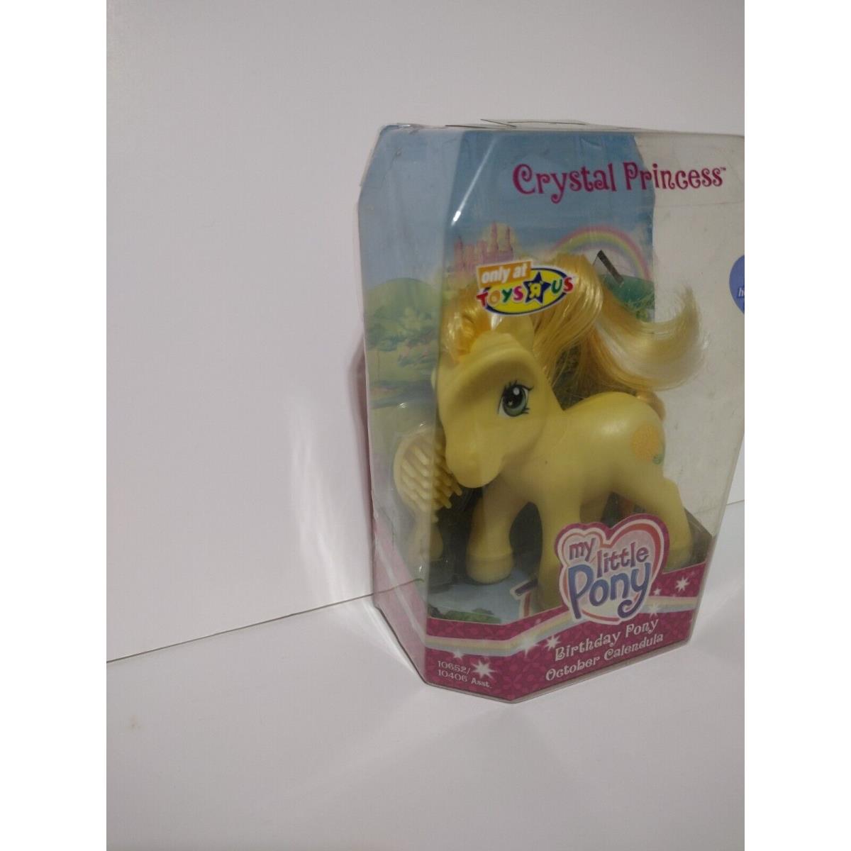 My Little Pony-birthday Pony October Calindula-2005 Crystal Princess Rare