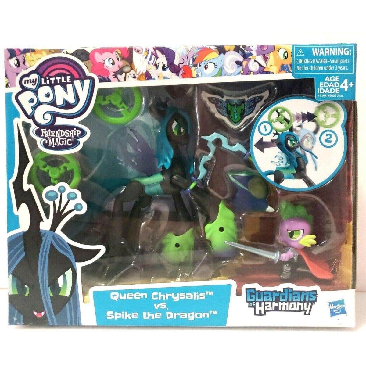 2016 My Little Pony Guardians of Harmony Queen Chrysalis v. Spike The Dragon