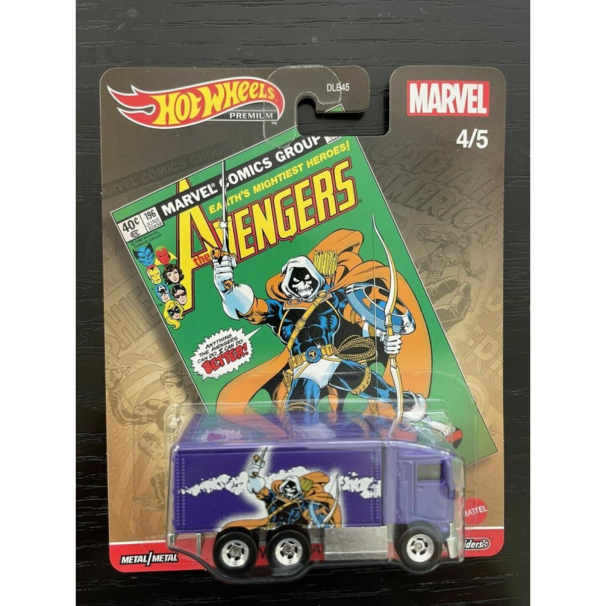 Hot Wheels 2021 Pop Culture L Marvel Comics - Pick and Choose DLB45-946L Avengers Hiway Hauler 2 (4/5)