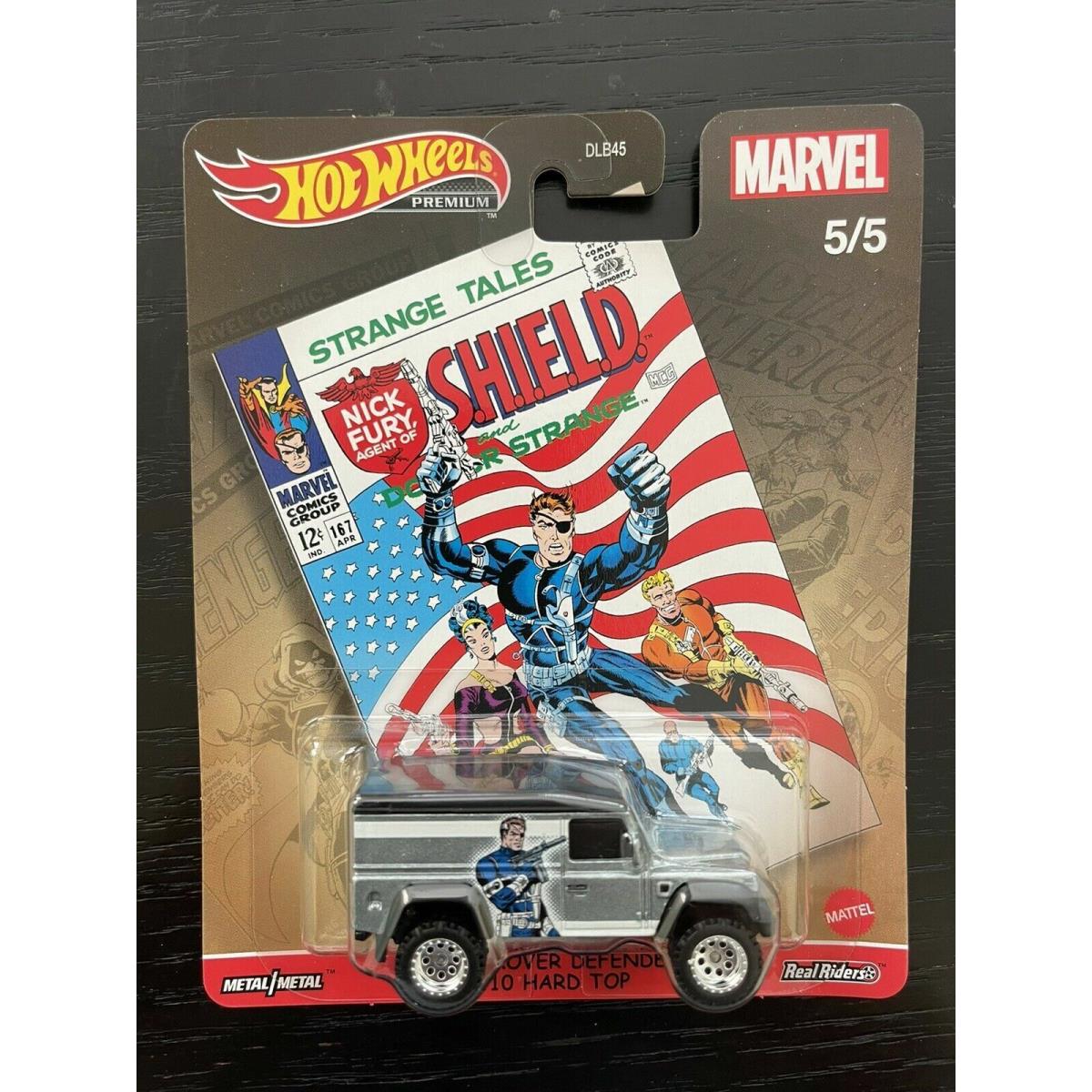 Hot Wheels 2021 Pop Culture L Marvel Comics - Pick and Choose DLB45-946L S.H.I.E.L.D Land Rover Defender 110 Hard Top (5/5)