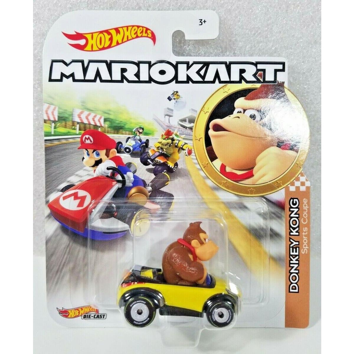 Mario Hot Wheels Mariokart Kart Diecast Car Vehicle Choose 2021 2022 2023 2024 + GJH57, DONKEY KONG Sports Coupe