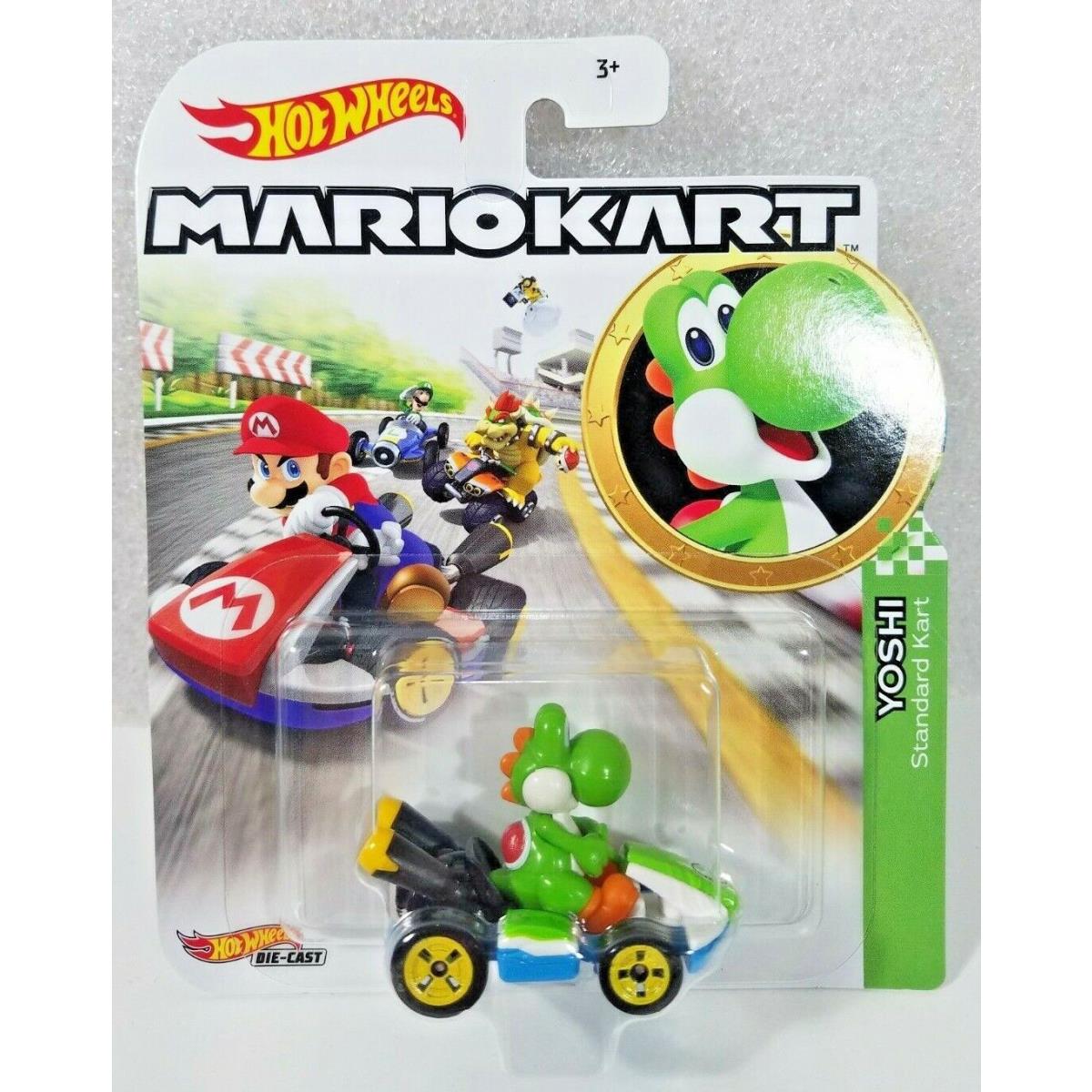 Mario Hot Wheels Mariokart Kart Diecast Car Vehicle Choose 2021 2022 2023 2024 + GLP38 YOSHI Standard Kart