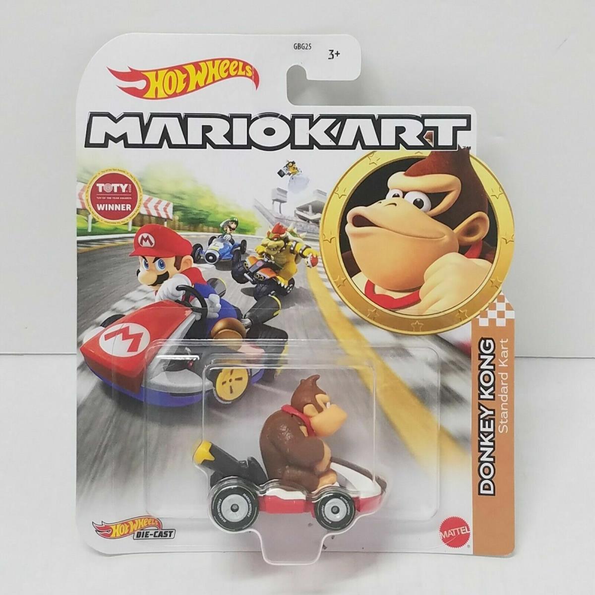 Mario Hot Wheels Mariokart Kart Diecast Car Vehicle Choose 2021 2022 2023 2024 + GRN24 DONKEY KONG Standard Kart