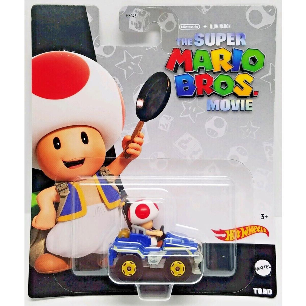 Mario Hot Wheels Mariokart Kart Diecast Car Vehicle Choose 2021 2022 2023 2024 + HKD58, TOAD Super Mario Bros Movie