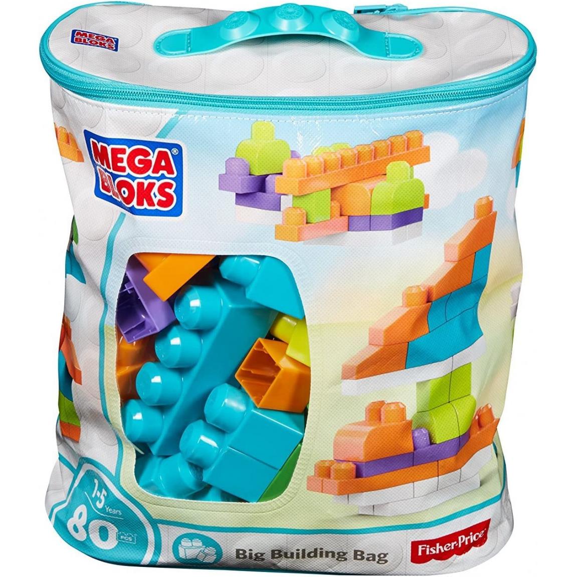 Mega Bloks Big Building Bag Light Blue