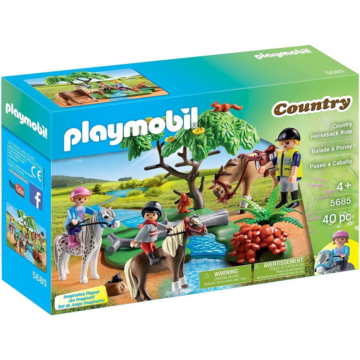 Playmobil City Action City Life Summer Fun Country Playsets Box COUNTRY 5685 HORSEBACK RIDE