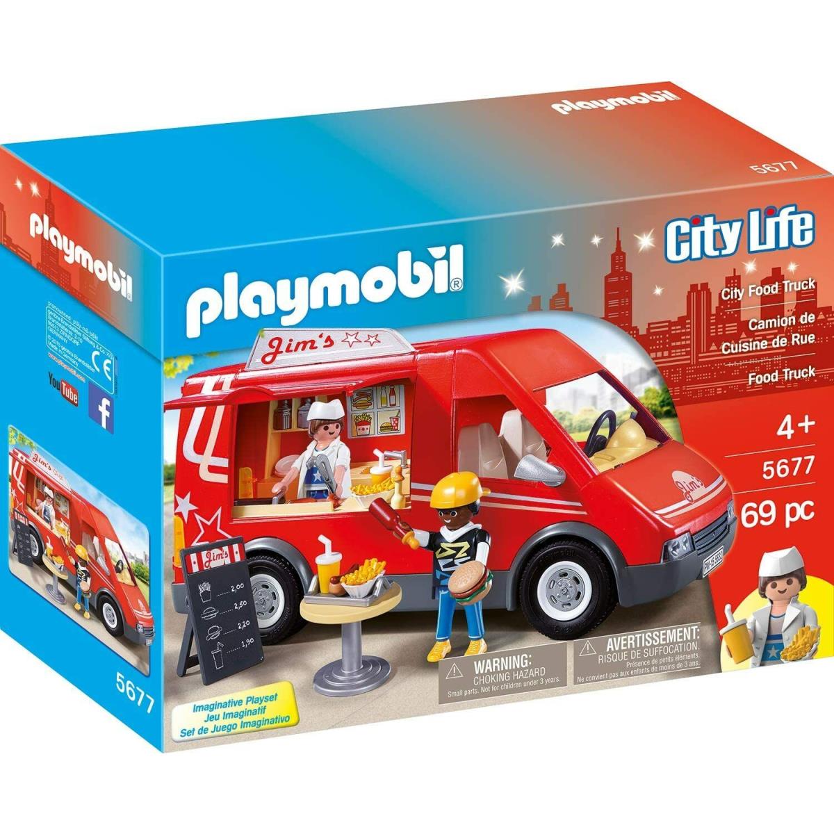 Playmobil City Action City Life Summer Fun Country Playsets Box CITY LIFE 5632 JIMS FOOD TRUCK