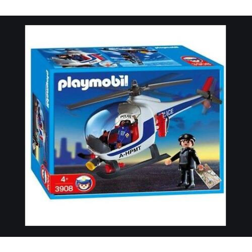 Playmobil Police Choose 3908 Helicopter or 9111 Police Station