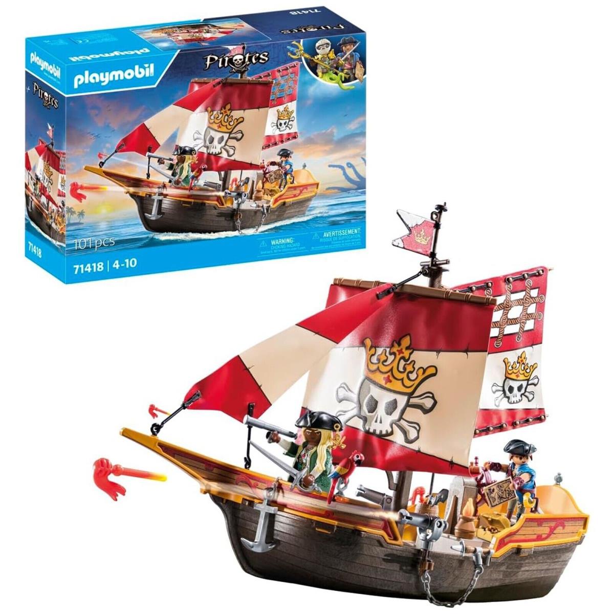 Playmobil Pirates Pirate Ship Building Set 71418