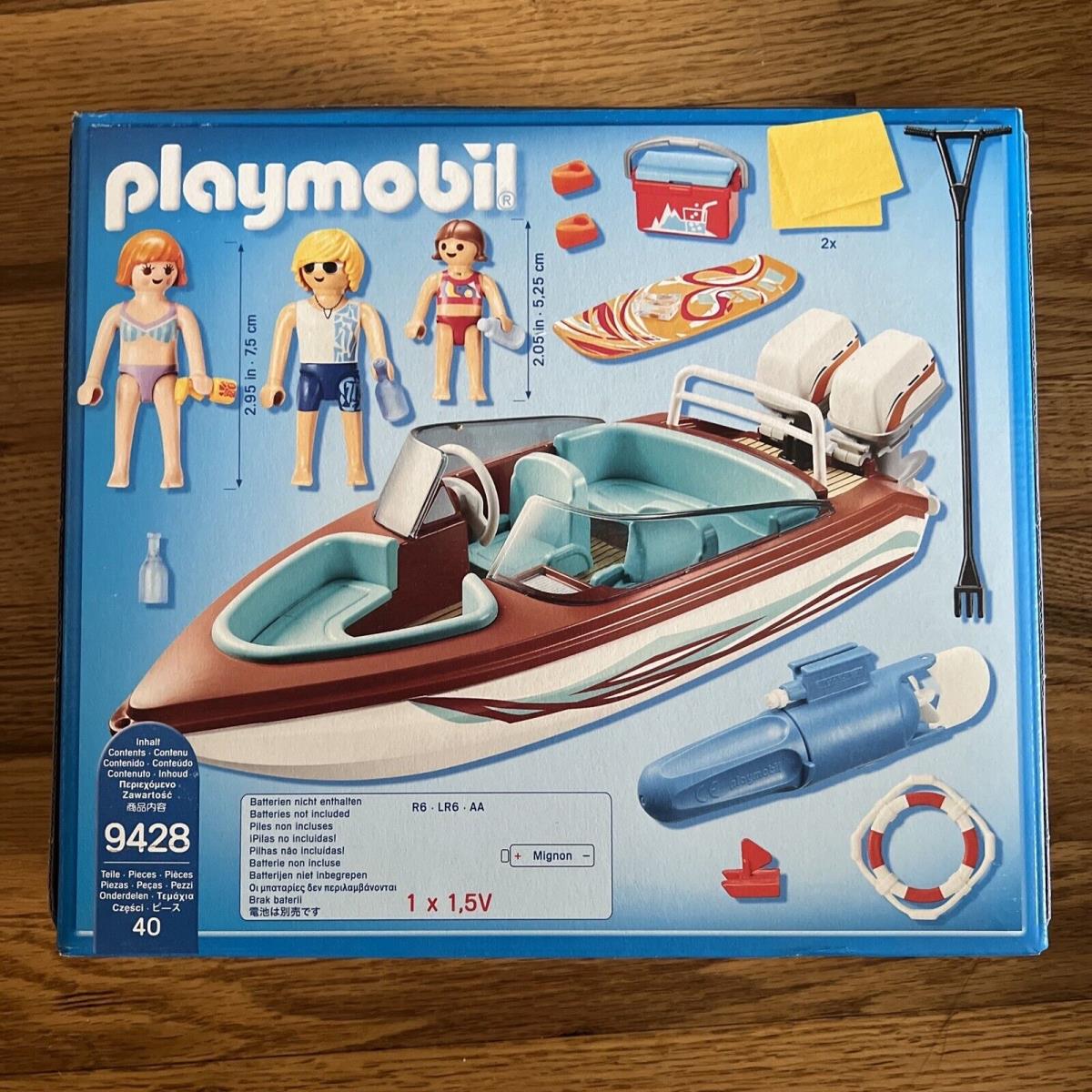 Retired Playmobil Family Fun Speedboat with Underwater Motor 9428 U.s. Seller