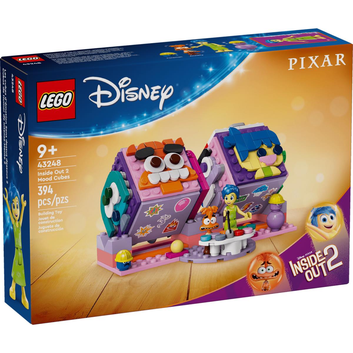 Lego Disney Inside Out 2 Mood Cubes From Pixar 43248 Building Toy Set Gift