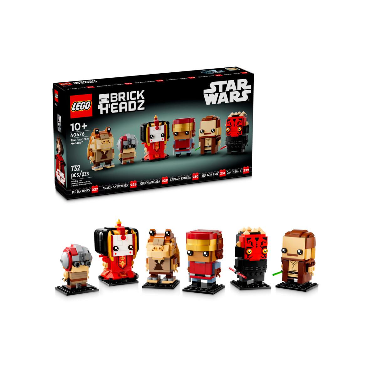 Lego 40676 Star Wars The Phantom Menace Brickheadz 732 Pieces