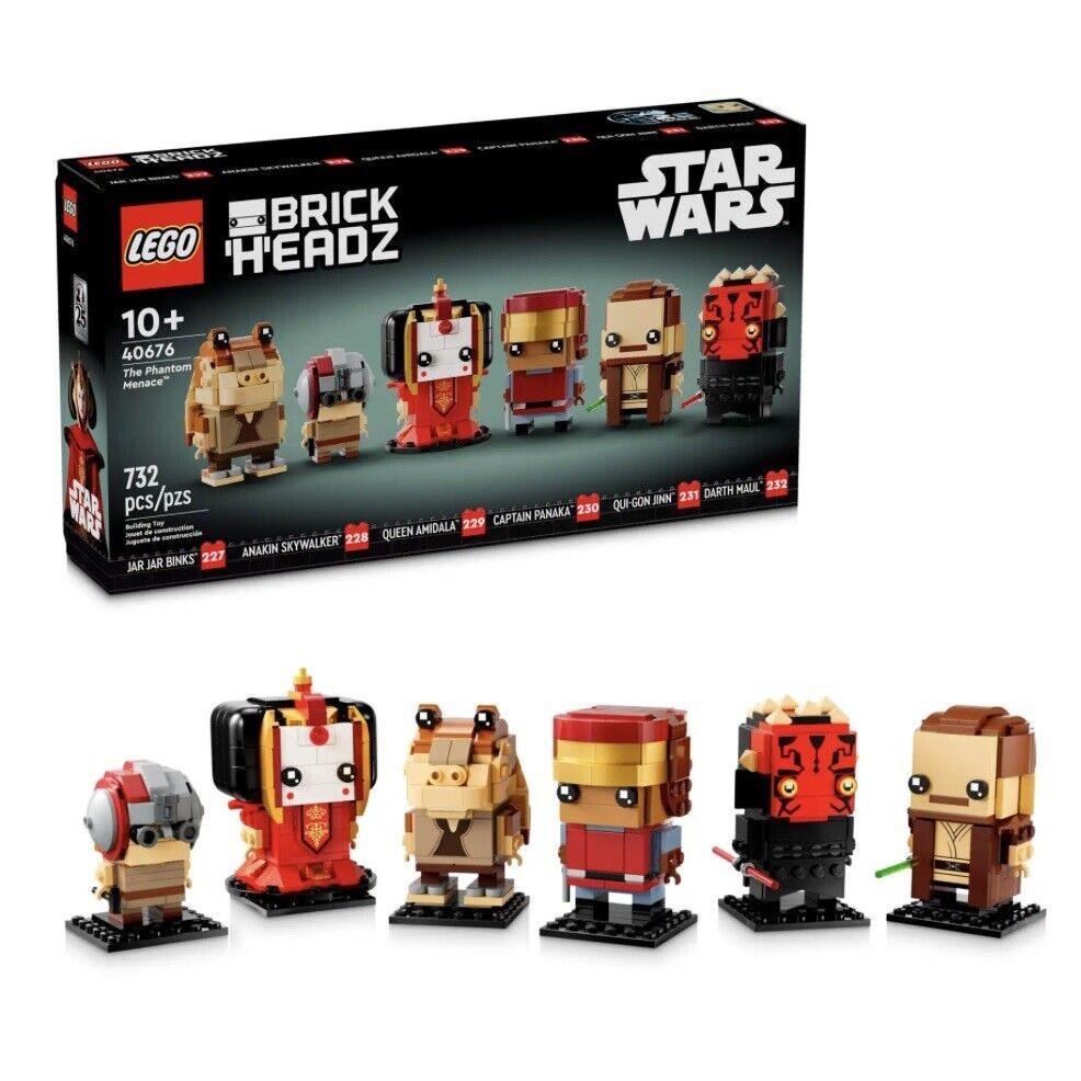 Lego 40676 Star Wars The Phantom Menace Brickheadz In Hand Ships Fast