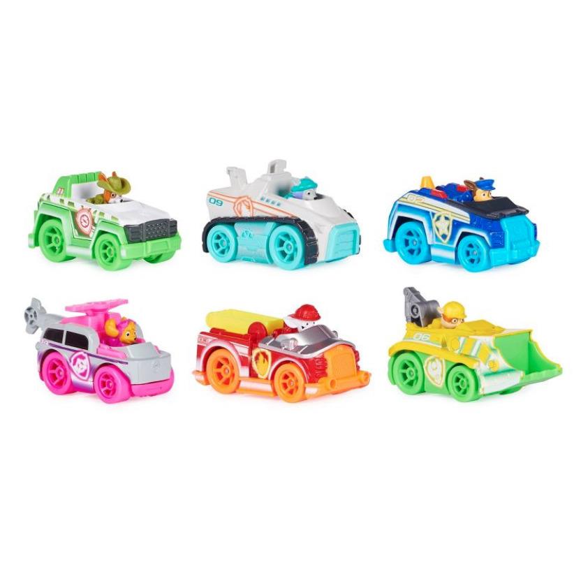 Paw Patrol True Metal Neon Rescue Vehicles Cars - 6pk Toy