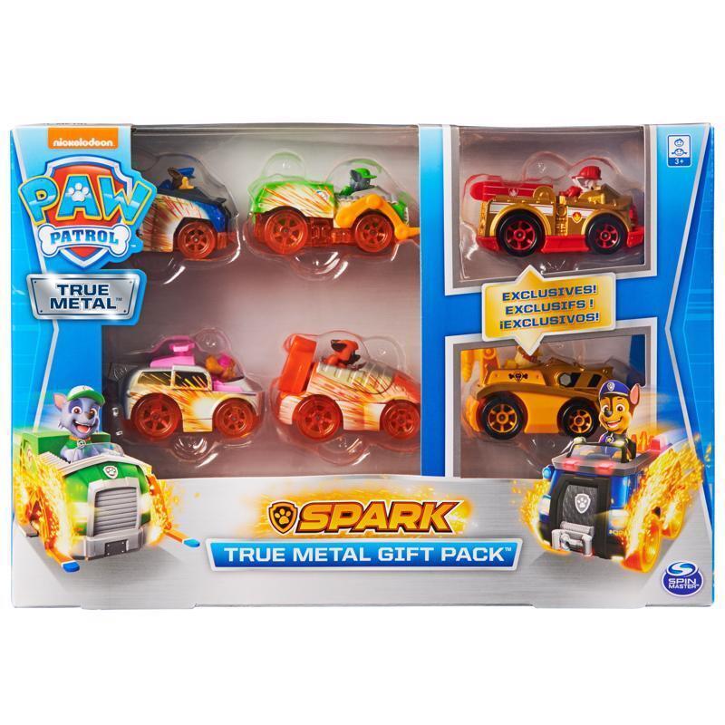Paw Patrol True Metal Spark Gift Pack of 6 Collectible Die-cast Vehicles 1:55