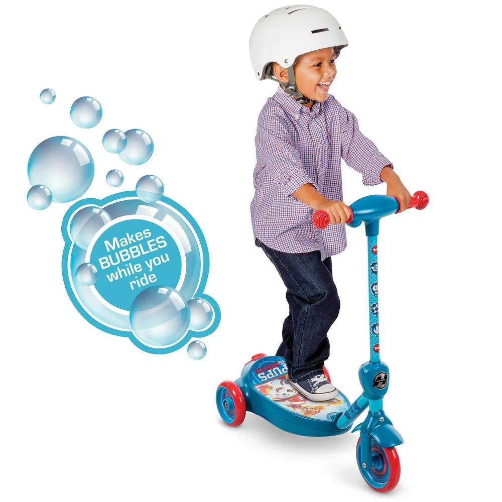 Paw Patrol 6V Bubble Scooter 3-Wheel Ride-on Toy For Kids Gift - Blue