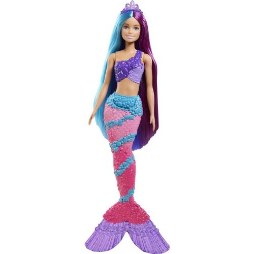 Barbie Dreamtopia Mermaid Doll Choose Rainbow Sparkle Lights Color Magic More Extra-Long Two-Tone Fantasy Hair  GTF39 Pink Tail