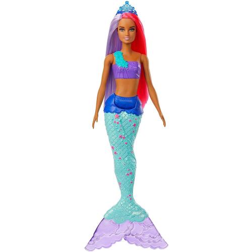 Barbie Dreamtopia Mermaid Doll Choose Rainbow Sparkle Lights Color Magic More Pink and Purple Hair Tiara Blue Tail GJK09