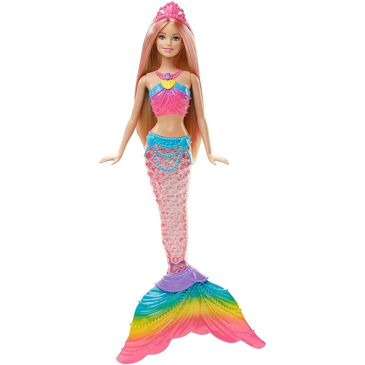 Barbie Dreamtopia Mermaid Doll Choose Rainbow Sparkle Lights Color Magic More Rainbow Lights Mermaid Blonde Light-Up Tail DHC40