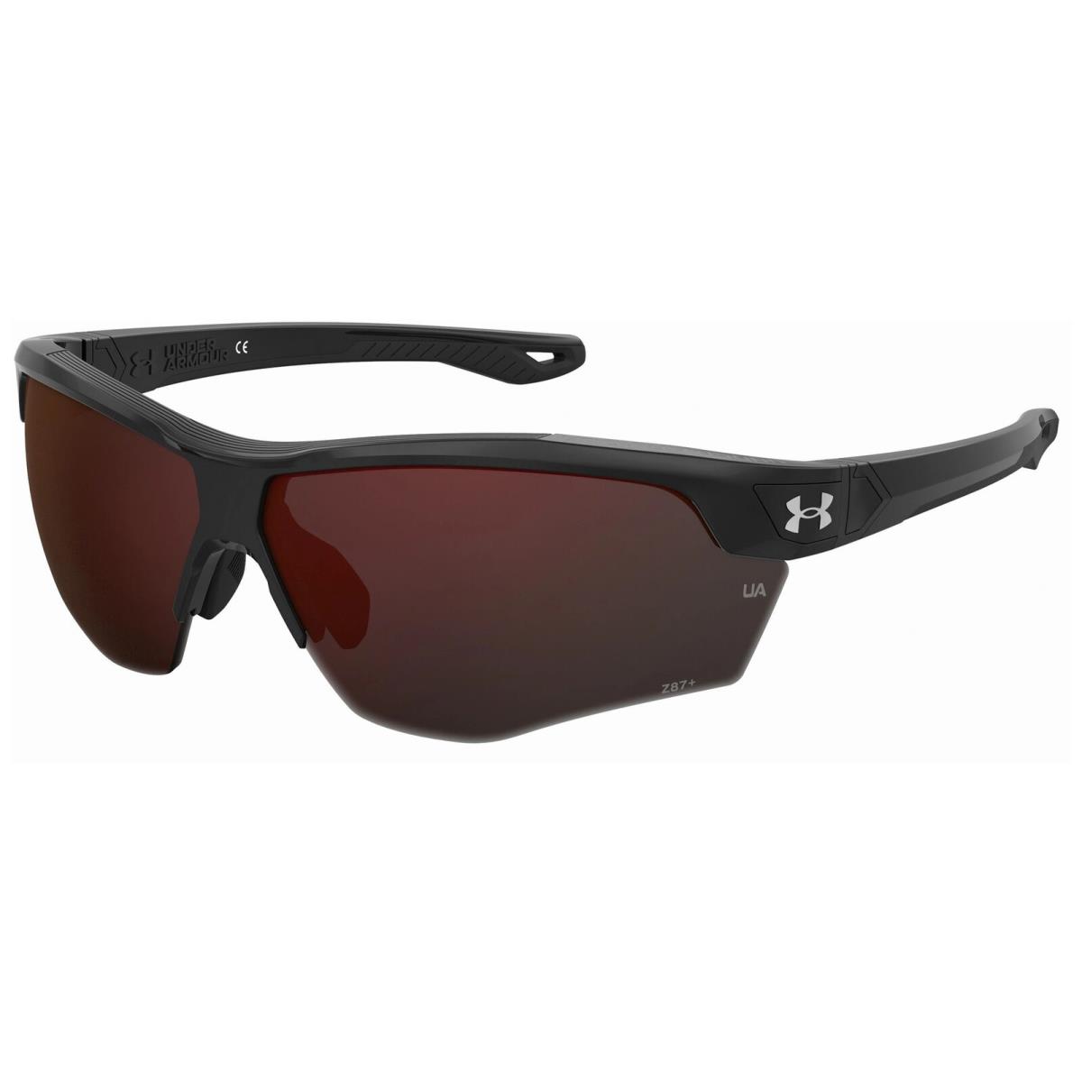 Under Armour UA Yard Dual Ansi Z87+ Black Semi-rimless Wrap Sunglasses OCSA-7F