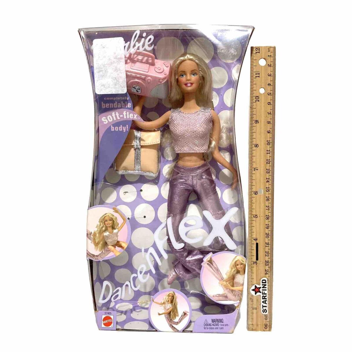 Barbie Dance `N Flex Bendable Body Doll Toy Figurine Figure Mattel 57405 Read