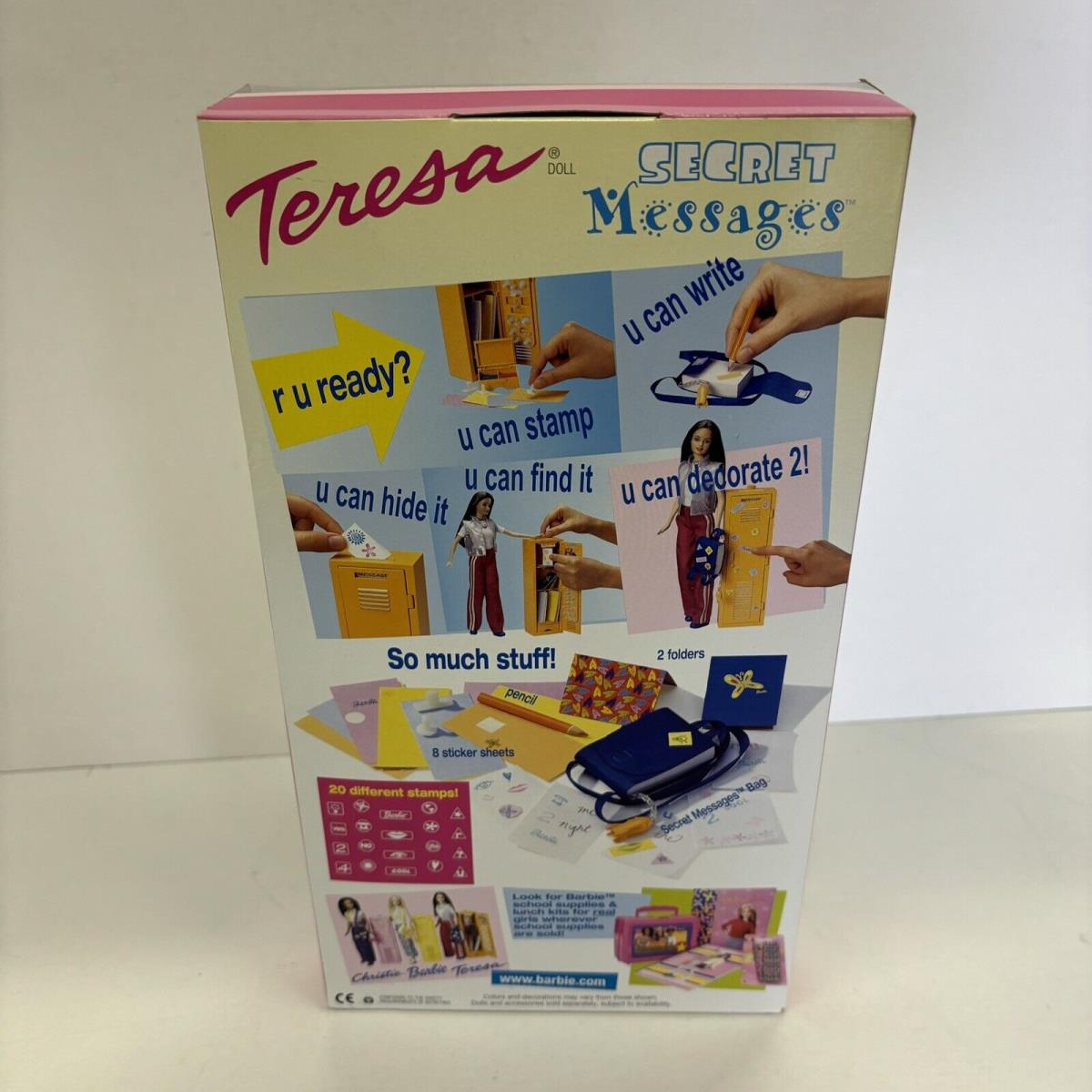 Secret Messages Teresa Doll Friend of Barbie 1999 Mattel 26424