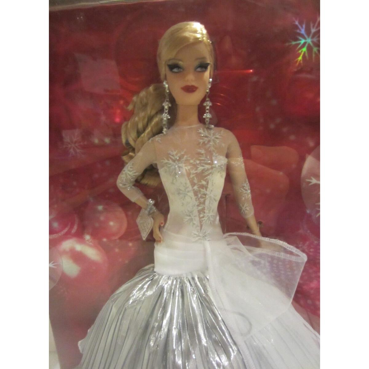 2008 Holiday Barbie Doll 20th Anniversary Edition Silver Mip