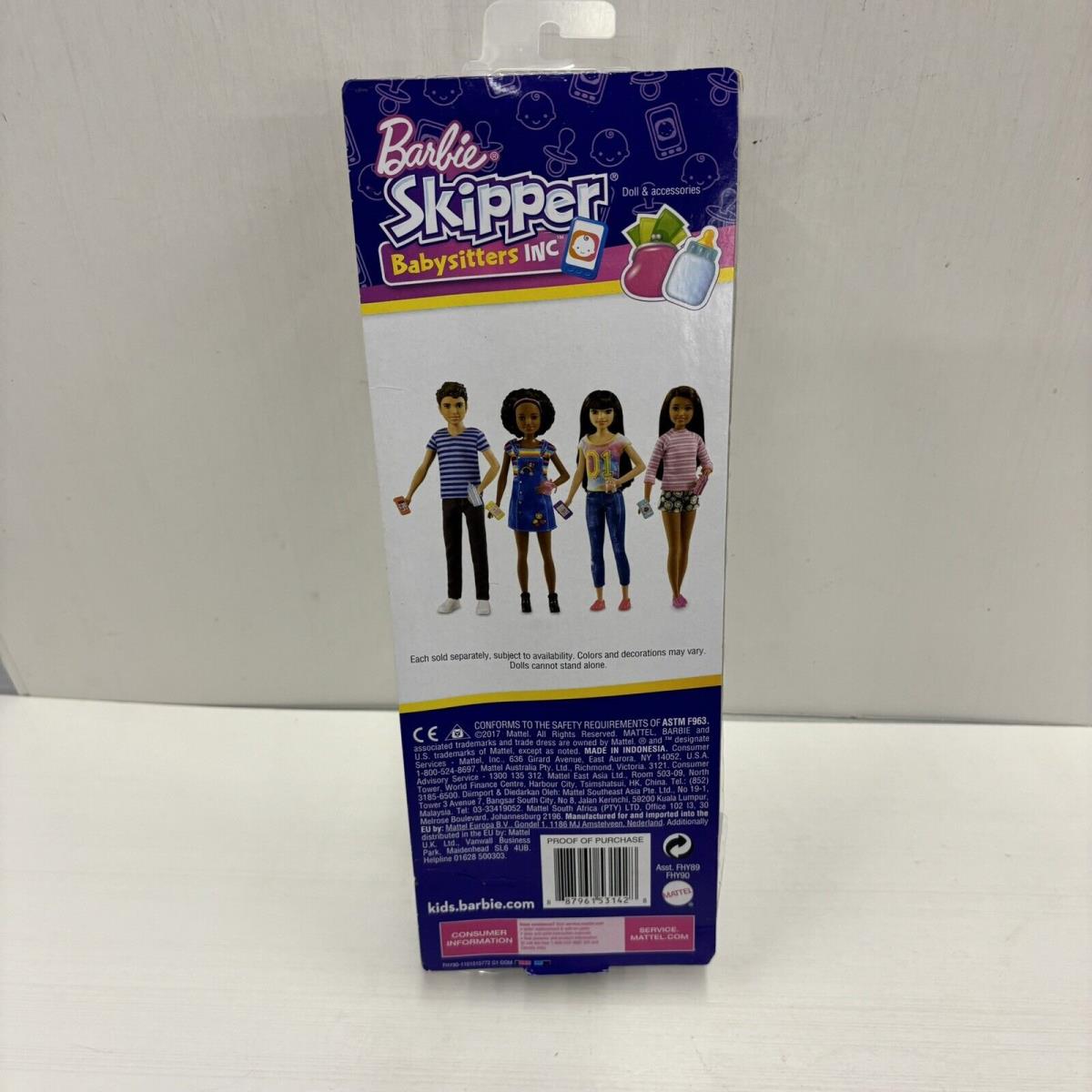 Barbie Skipper Doll Babysit FHY90 Mattel