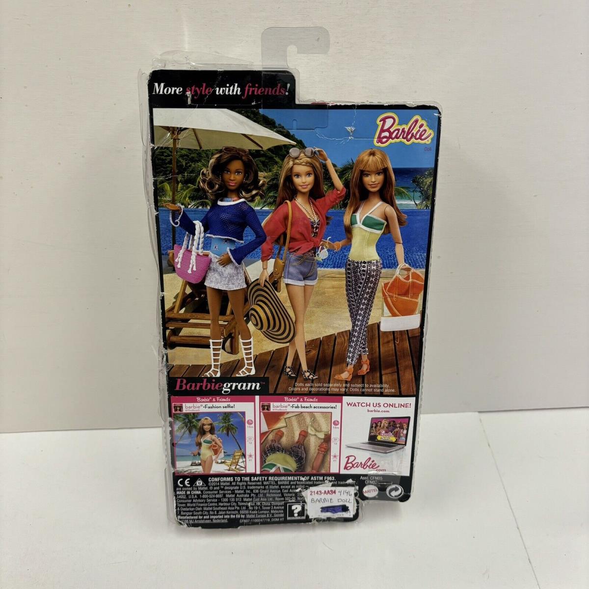 Nrfb Mattel 2014 Barbie Style Glam Vacation Includes Accessories