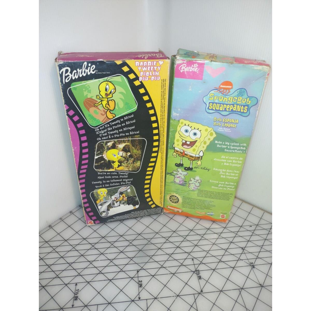 2 Pc. Mattel Barbie Spongebob Squarepants C4227/Barbie Loves Tweety B7038