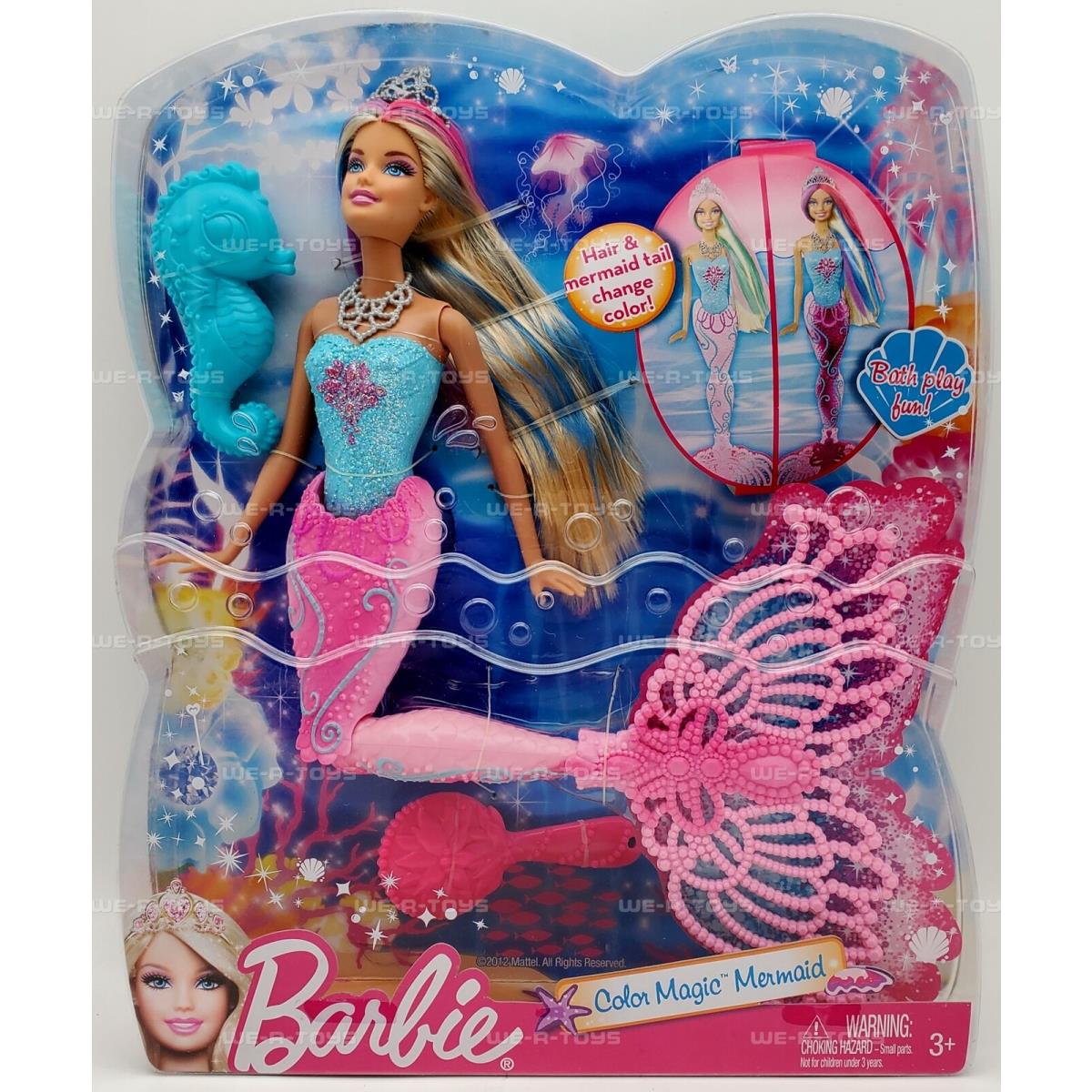 Barbie Color Magic Mermaid Doll 2012 Mattel X9178 Nrfb