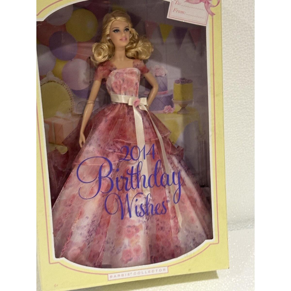 2014 Birthday Wishes Barbie Doll Collector BCP64 Mattel 2013