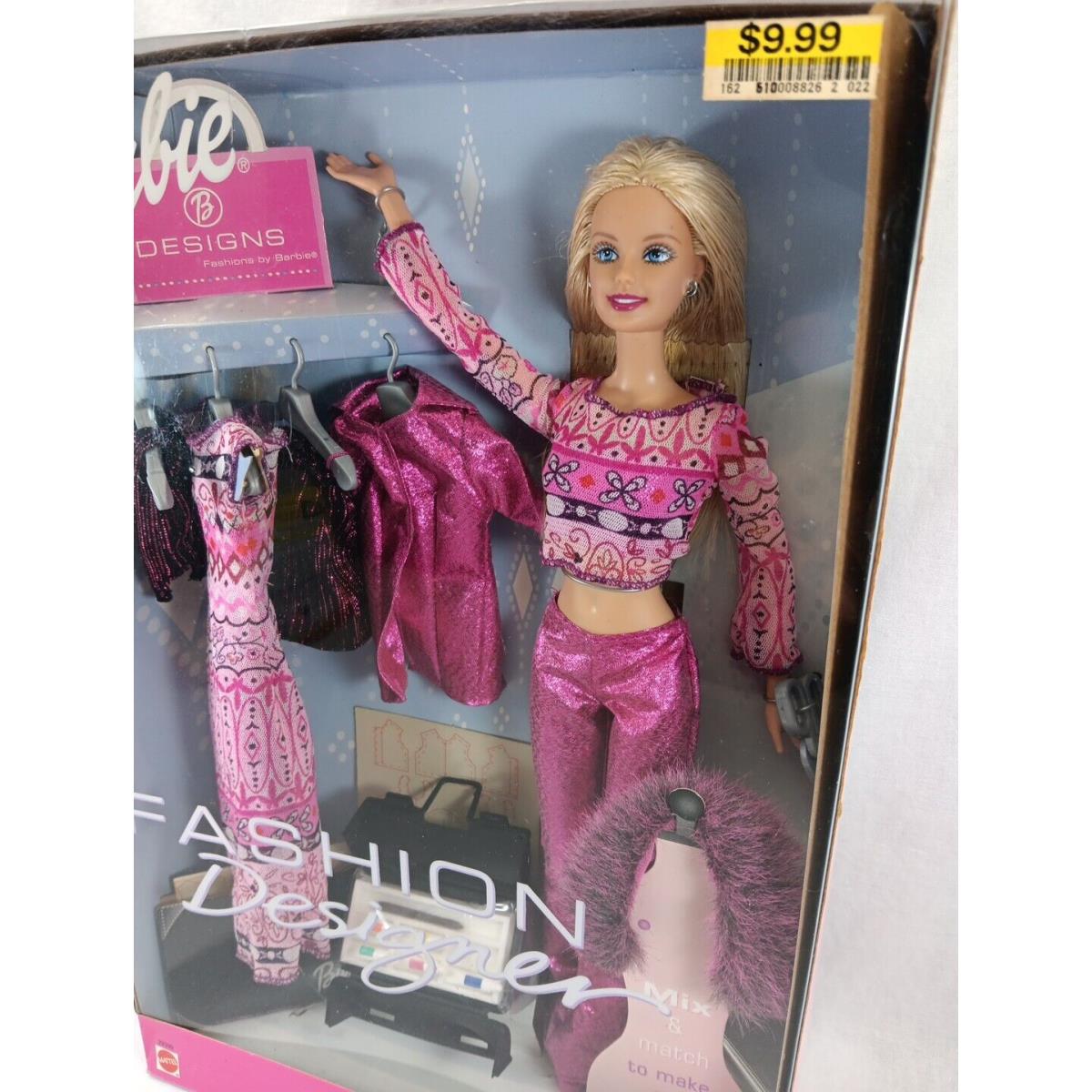 Barbie Fashion Designer Barbie Doll Mix Match 29399 Mattel 2000 Nrfb