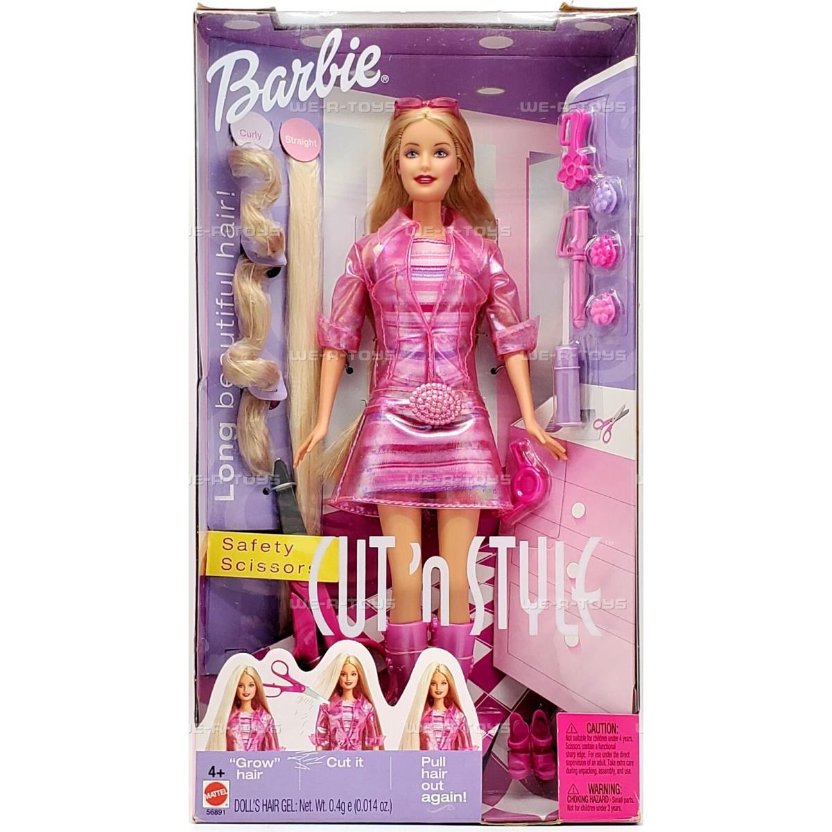 Cut `n Style Barbie Doll 2002 Mattel 56891