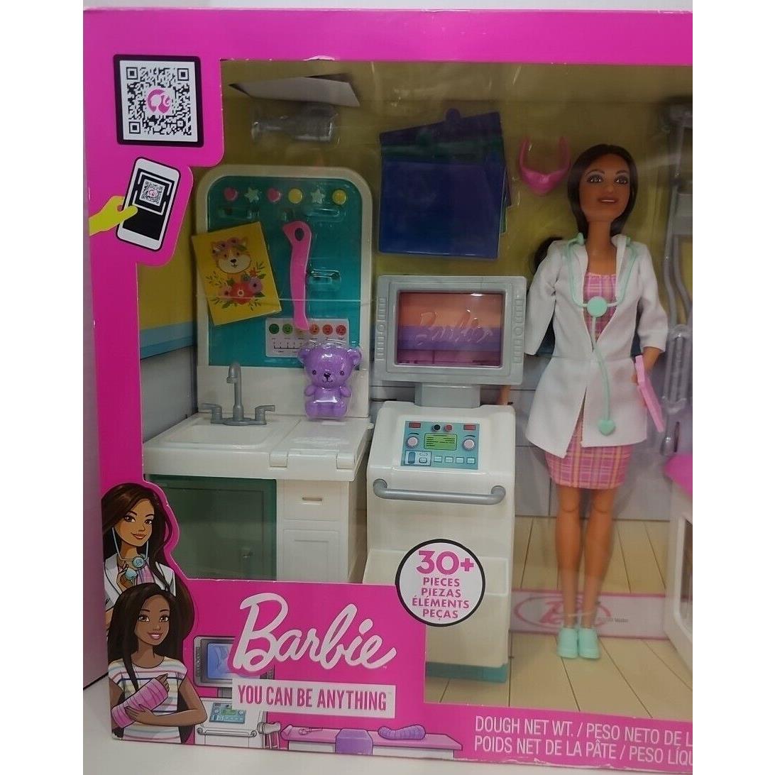 Barbie You Can Be Anything Fast Cast Clinic Doll Playset 30plus Pieces