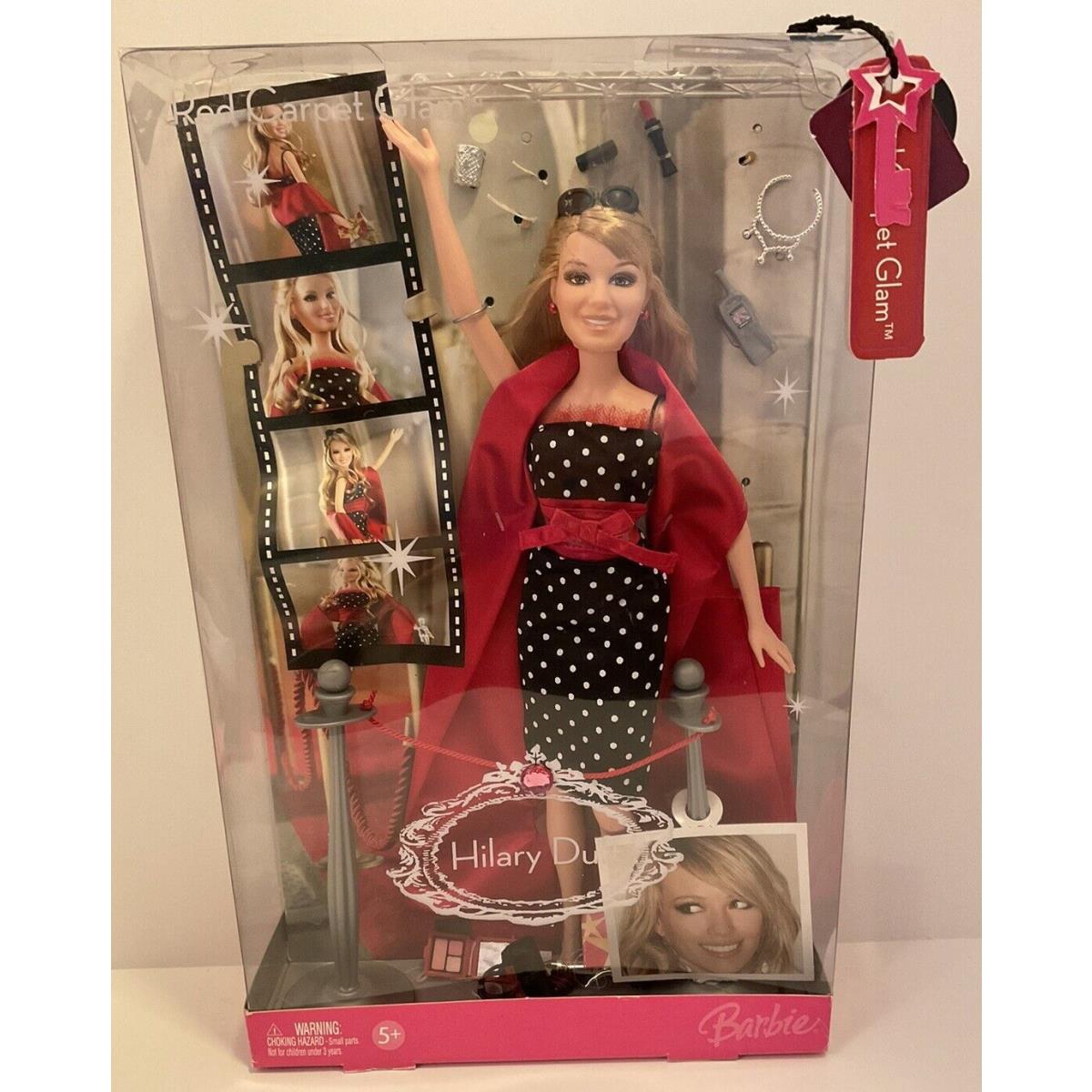 Red Carpet Glam Hilary Duff Barbie Doll Mattel 2006 Rare