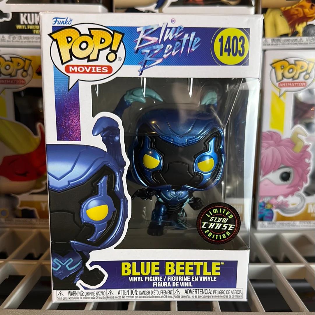 Funko Pop DC Blue Beetle Glow Chase Figure 1403