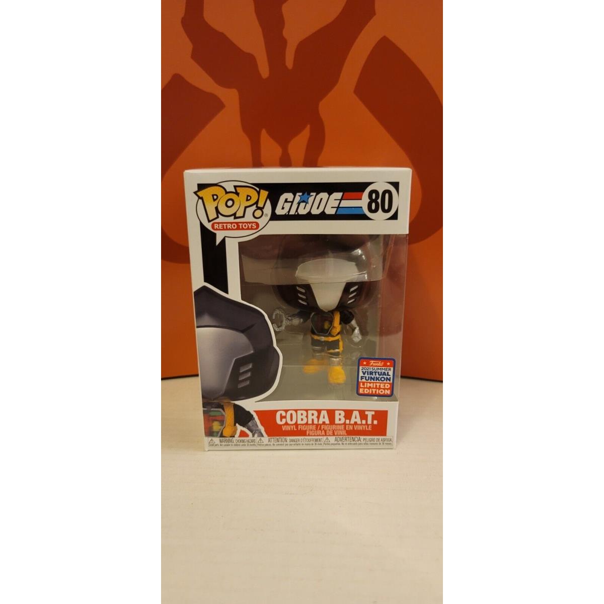 Funko Pop Vinyl: G.i. Joe - Cobra B.a.t San Diego Comic Con Virtual Funkon `21