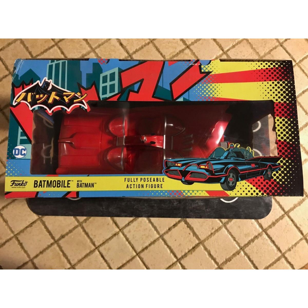 Funko-batman 1966 Rare Red Batmobile W/ Batman Figurine Limited Edition 1 500