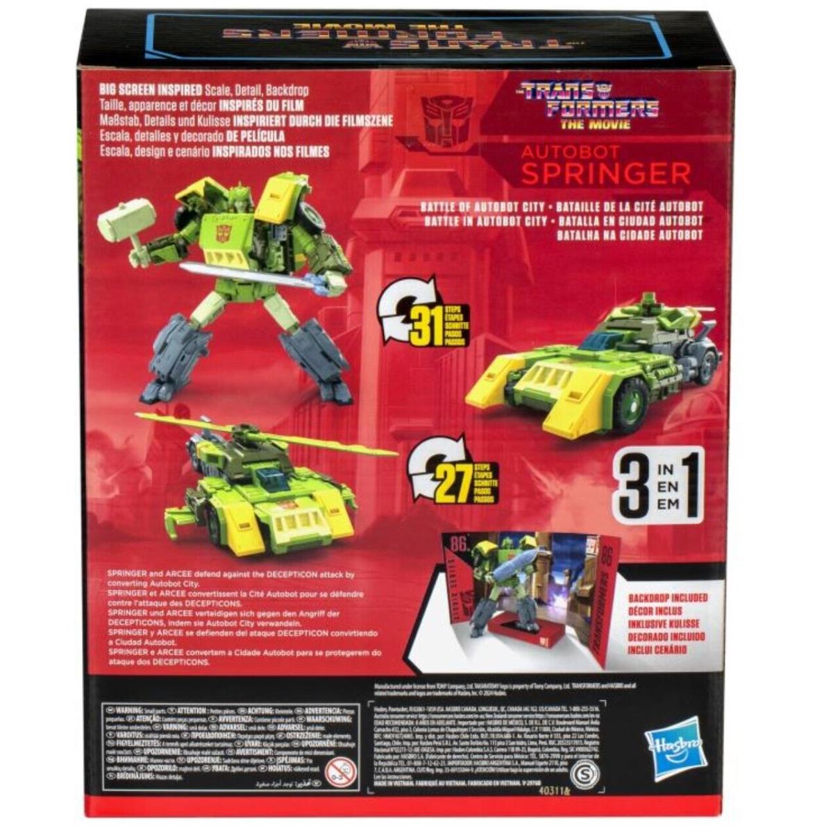 Hasbro Transformers Studio Series 86 Leader Springer Pre-sale