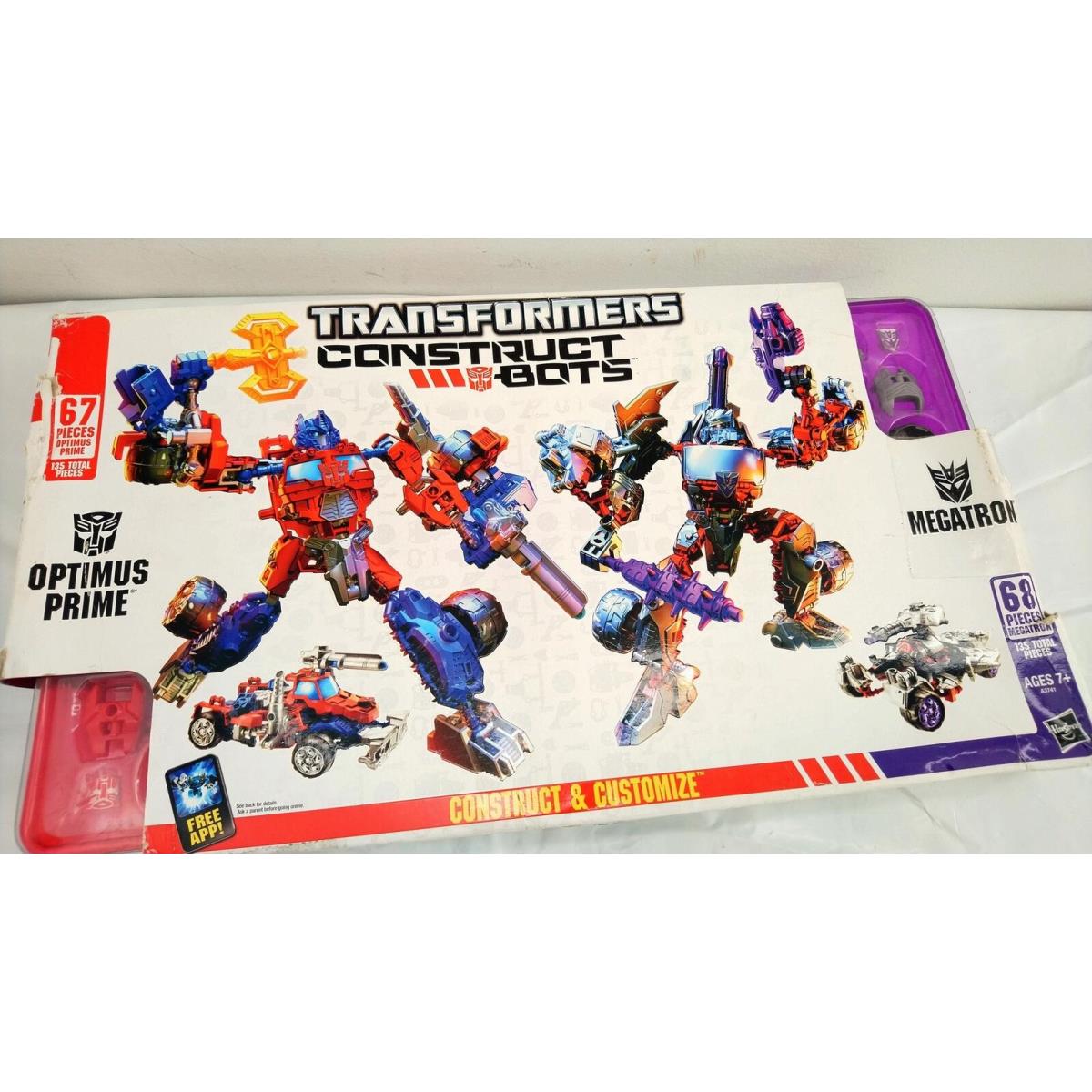 Transformers Construct-a-bots Optimus Prime Vs. Megatron Construction Set