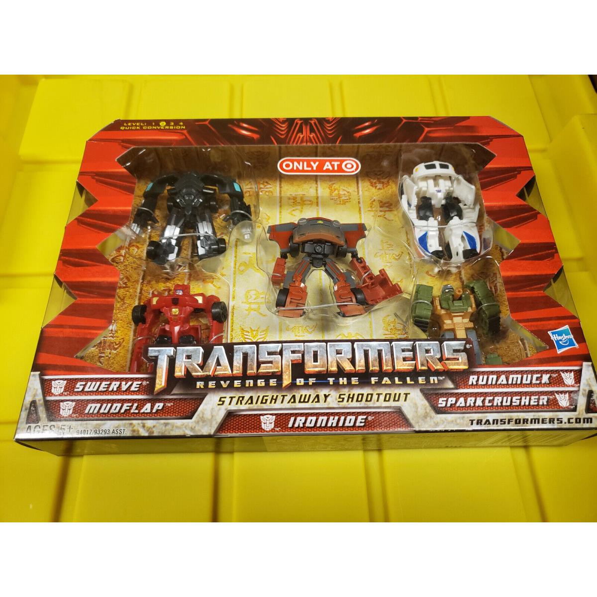 Transformers Rotf Swerve Mudflap Ironhide Runamuck Sparkcrusher 5pack Exclusive