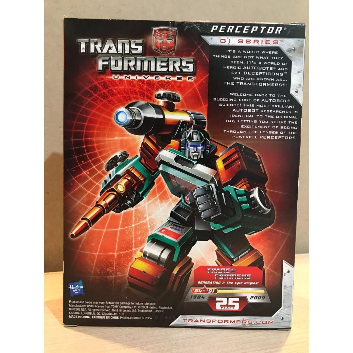 Transformers Universe G1 Commemorative Edition Toys R Us Exclusive Perceptor