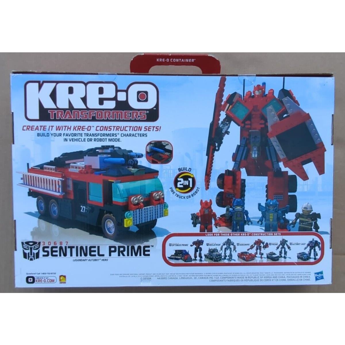 Hasbro Kre-o Transformers Sentinel Prime 30687 / 386Pieces 4 Kreons Included S2