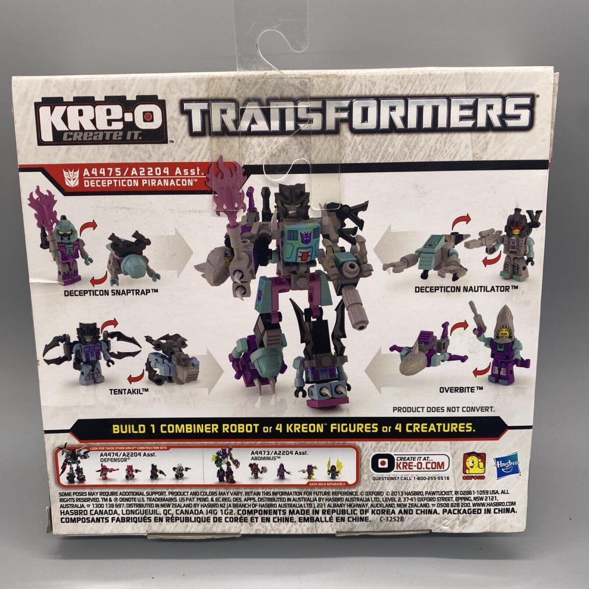 Retired - Kre O Piranacon Transformers Micro Changers Combiners Decepticon